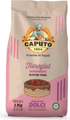 Produktbild von 10x Antico Molino Caputo Mehl Farina senza glutine per dolci Fioreglut Glutenfrei Kuchenmehl ideal for dessert 1Kg + Italian Gourmet polpa 400g