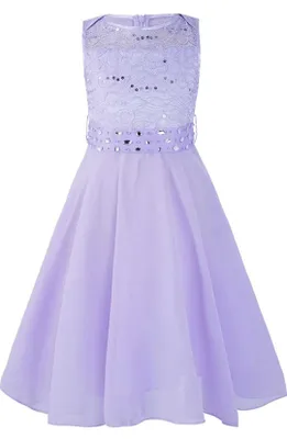 Immagine prodotto di Ragazze principessa abito taglia 140 Cm Abiti da bambina in fiore per festa di nozze damigelle d'onore paggetto abito festivo