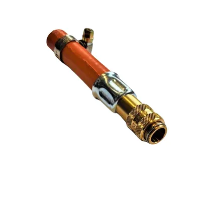 Zdjęcie produktu dla Zatechs Adapter gazowy DN5 Szybkozłącze Mufa typ 21 x 9 mm Przyłącze węża 7 cm wraz z zaciskiem Zestaw do przeróbki grilla gazowego w kamperze