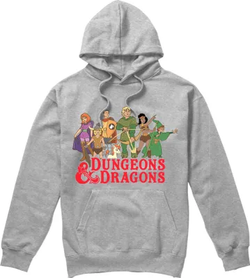 Image de Dungeons & Dragons - Sweat à capuche "Line Up" pour homme TV2234 (S) (Gris)