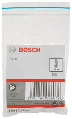 Produktbild von Spannzange mit Spannmutter, 6 mm, für Bosch-Geradschleifer, passend zu GGS 16