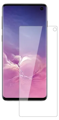 Produktbild von 2x Schutzfolie für Samsung Galaxy S10 - Anti-Shock 9H Folie dipos Glass Kunststoffglas (bewusst kleiner als das Display, da dieses gewölbt ist)