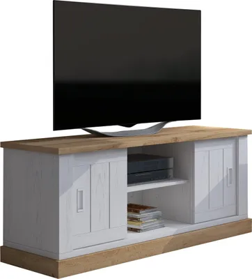 Image de Mesola - Meuble TV, 45x46x60h cm Blanc Chêne, une Étagère