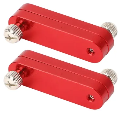 2er-Pack Linial-Anschlagblöcke aus Aluminium, rot