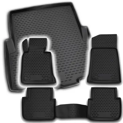 Produktbild von Gummi Kofferraumwanne + Fußmatten Set für 3er BMW E46 Limousine, Bj. 1998-2005