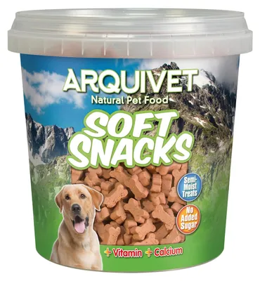 Imagen del producto de Arquivet Lachsnacks para perros, snacks naturales en forma de hueso, 800 g, golosinas y recompensas