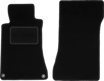 Immagine prodotto di Wielganizator tappetini auto velours anteriori adatto per Mercedes C W203 (2000-2008, berlina, station wagon) neri, set 2 pz, con fissaggi
