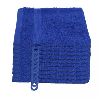 Produktbild von Julie Julsen 10er Pack Waschhandschuhe 600g/m²  Royalblau,15 x 21 cm