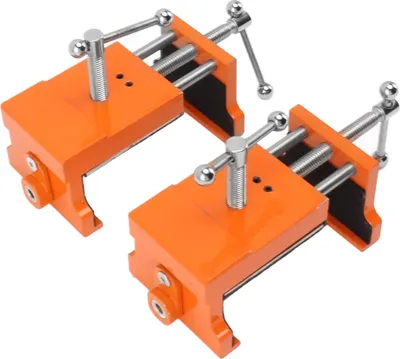 Image de 2pcs Griffes d'armoires -Aluminium -Pinces d'alliage pour l'installation des armoires -Cadre de visage Orange