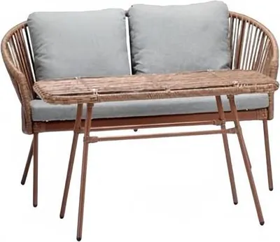 Immagine prodotto di Tavolino da caffè marrone design moderno tavolino da caffè elegante alta qualità rattan