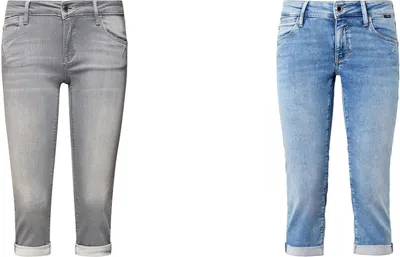 Produktbild von Mavi Damen Alma Jeans Capri Short Bermuda Sommerhose Hose 27W 29W 30W y Grösse 30 Farbe blau
