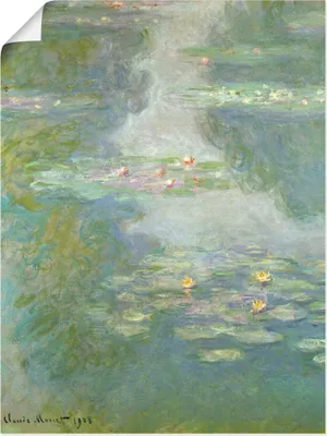 Produktbild von ARTland Poster Seerosen (Wasserlandschaft). 1908. Größe: 60x80 cm