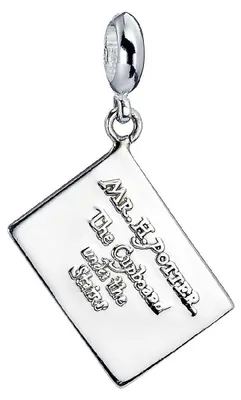 Productafbeelding van Harry Potter, zilveren hanger: Toelatingsbrief voor Zweinstein