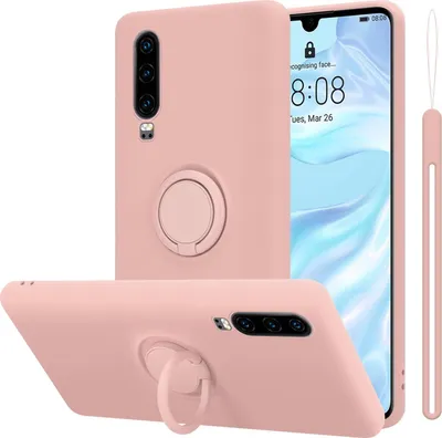 Produktbild von Cadorabo Hülle für Huawei P30 Schutz Hülle in Rosa Handyhülle TPU Etui Case Cover
