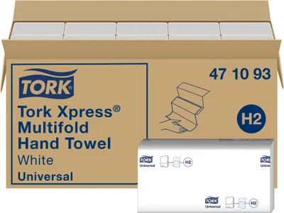 Produktbild von TORK Xpress Multifold Handtuchpapier 213 x 234 mm Z-Falz1-lagig 20 x 250 Blatt