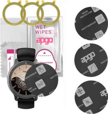 Produktbild von apgo 3 Stück Schutzglas, Matt, kompatibel mit Havit M9014 Smartwatch, Hybrid 8H, Ersatz für Hartglas, Displayschutzglas, Bildschirmschutz, Displayschutz, kratzfest