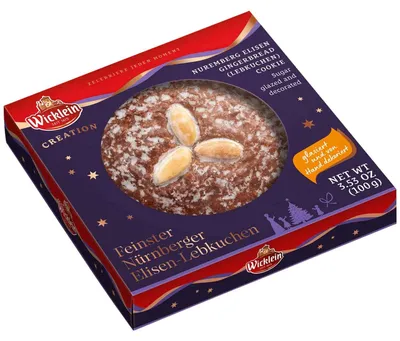 Produktbild von Wicklein Creation Feinster Nürnberger Elisen-Lebkuchen 100g