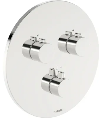 Immagine prodotto di Set prefabbricato Hansa per due uscite, HANSAEASYMIX 8872, rosetta rotonda, cromato, 1 pz.
