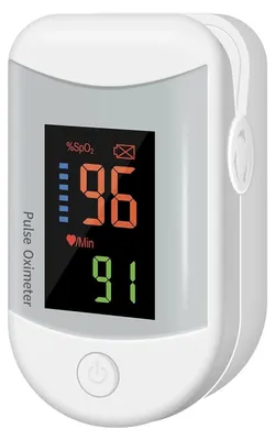 Produktbild von Fingerpulsoximeter C101a2 mit SpO₂- und Pulsmessung, für Sport und Alltag, batteriebetrieben, inklusive AAA-Batterie