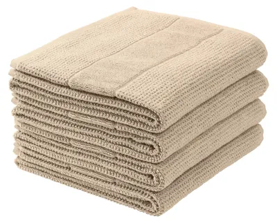 Produktbild von SCHIESSER Handtuchset Turin | Einfarbig | 4-teilig | 100% Baumwolle | Flauschig & Saugstark | 50x100 cm | Sand