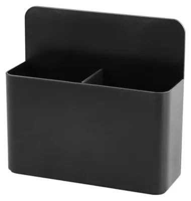 Produktbild von 1 x magnetischer Markerhalter für Whiteboards/Kühlschränke, trocken abwischbar, schwarz