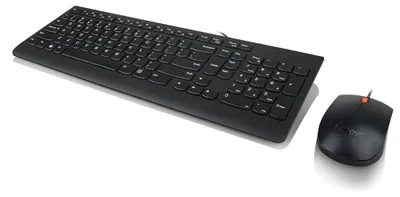 Produktbild von Lenovo 300, Volle Größe (100%), Kabelgebunden, USB, QWERTY, Schwarz
