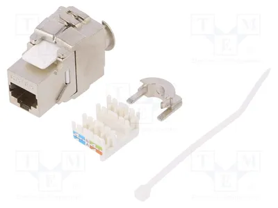 Obrázok produktu pre 1x konektor, tienený, systém: 8P8C RJ45, kategória: 6a, priamy, model NK4016, RJ konektor