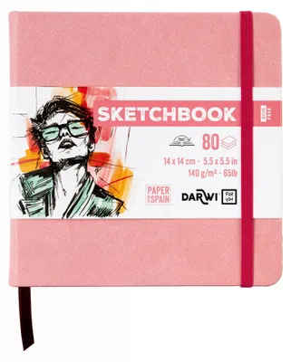Obrázok produktu pre Darwi Dfy Skicár 80 14 x 14 cm 140 g Soft Pink