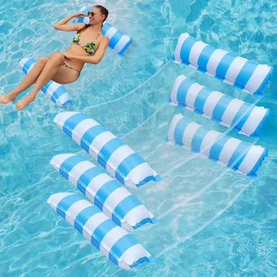 Produktbild von Luftmatratze Wasserhängematte Schwimmbett ausblasbar Hängematte 3St