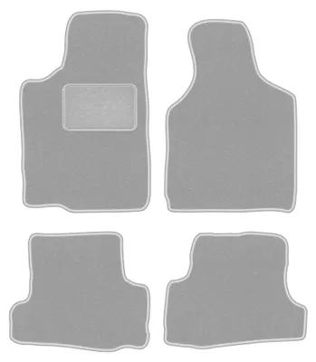 Obrázok produktu pre Velúrové autokoberce pre: Mazda MX-6 I 1988-1992 (kupé) – sada 4 ks, sivé, na mieru – Wielganizator OSLO