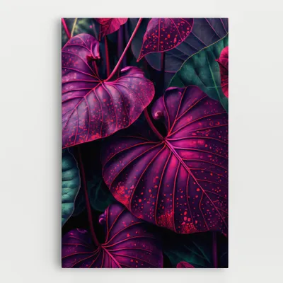 Produktbild von ARTHUB® Leinwandbild 50x70 cm, Big Purple Exotic | Wohnzimmerdekoration, Hängende Bilder, Wanddekoration, Heimdekoration, Blumen, Exotische Blumen