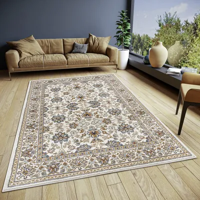 Produktbild von Saraceni Orientalischer Teppich 80 x 120 cm Creme