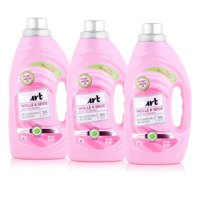 Produktbild von burti Wolle & Seide Feinwaschmittel 1,45L - Für flauschige Wolle (3er Pack)