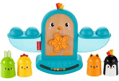 Image de Mon oiseau a bascule a empiler - fisher price - gjw26 - jouet eveil bebe