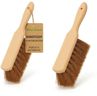 Produktbild von 2er Set Kokos- Handfeger, 28 cm, Handbesen