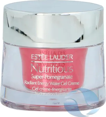Obrázek produktu pro Estée Lauder Nutritious Super-Pomegranate Radiant Energy Water Gel Creme, Denní krém, Ženy, Obličej, Proti stárnutí, Energizující, Hydratační, Hydratující, 50 ml, Dávkovač
