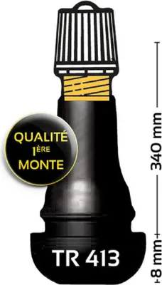 Immagine prodotto di BIHR TR413 Valvola diritta gommata - 100 pezzi