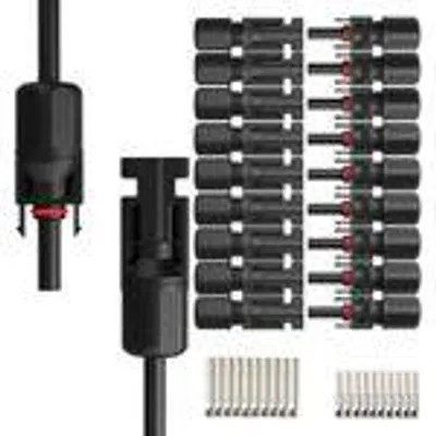 Produktbild von PV Solarstecker für Solarkabel Solar Stecker 4mm² 6mm² Kupplung Buchse 1500V/40ATyp:10-Paar