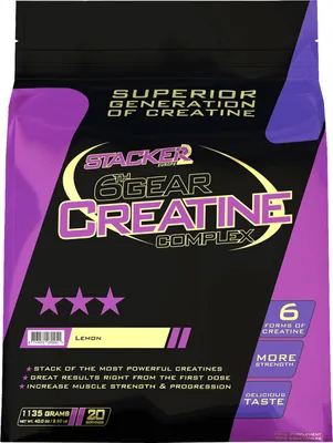 Produktbild von Stacker2 6th Gear Creatine (1135g) Lemon - Kreatin - Kreatinmischung