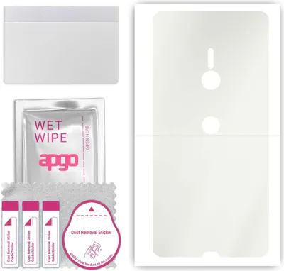 Produktbild von apgo Rückseite Schutzfolie, Matt, kompatibel mit Sony Xperia XZ3, Hinten Hydrogel-Displayschutzfolie mit Positionierhilfe, kratzfest, einfache Montage