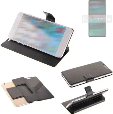 Produktbild von K-S-Trade Schutzhülle kompatibel mit Google Pixel 6a Schutzhülle Flip Cover Klapphülle Wallet Case Slim Handyhülle bookstyle schwarz