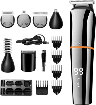 Produktbild von Professioneller Haarschneider, Bartschneider für Männer, 6-in-1, multifunktionaler, wasserdichter Präzisionstrimmer