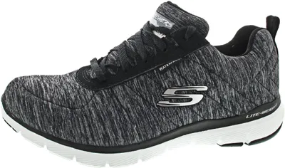 Productafbeelding van Skechers Flex Appeal 3.0 Jer'see 88888400 (maat 37, kleur: zwart/grijs)