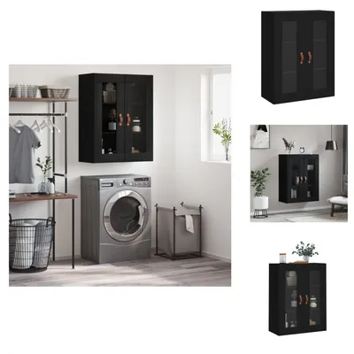 Immagine prodotto di vidaXL Armadio a muro nero 69,5x34x90 cm - Credenze