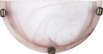 Immagine prodotto di Rabalux 3053 Lampada da parete Alabastro, E27, grigio-argento, rotonda, classica, ø300mm