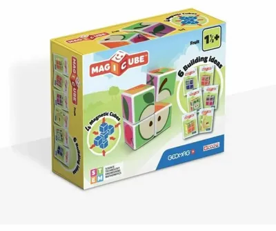 Produktbild von Geomag MagiCube Fruit - 4 pcs, Mehrfarbig, 4 Stück(e), Junge/Mädchen, 1,5 Jahr(e), Quadratisch, Abbildung