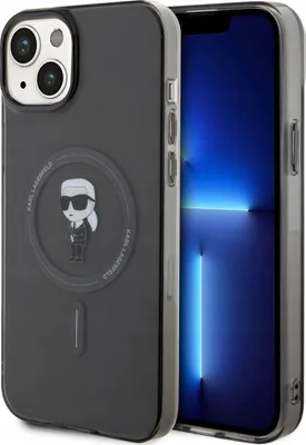 Image de Karl Lagerfeld Klhmp15Mhfcknok Iphone 15 Plus / 14 Plus 6.7 Czarny/Black Hardcase Iml Ikonik Magsafe
