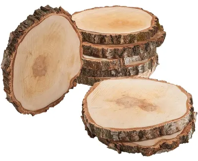 Produktbild von Grosse Baumscheiben 8 Stk. Dekoholz Holzscheiben Holzplatten 40 cm