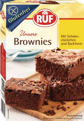Produktbild von RUF Brownies glutenfrei Backmischung