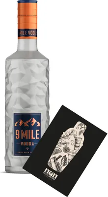 Produktbild von 9 Mile Vodka Wodka 0,5L (37,5% Vol) granite rock filtrated- [Enthält Sulfite]